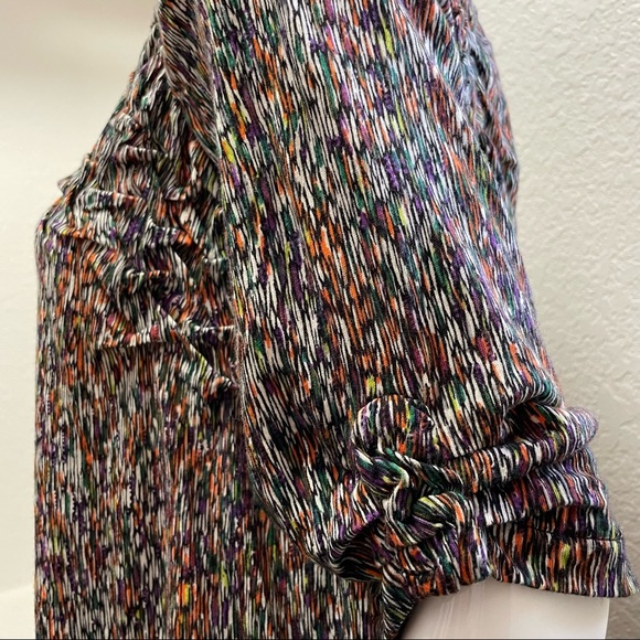 Anthro• Ett Twa Multicolor Plaited Shoulder Tee Sz S - Picture 5 of 7